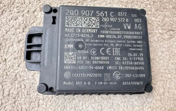 Volkswagen Transporter - Caravelle T6 Distronic sensor radar 2Q0907561C 2Q0907572B