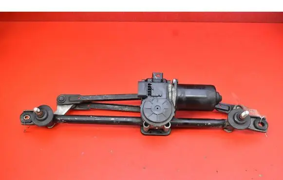 Front wiper linkage and motor