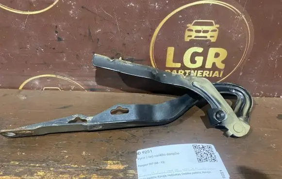 Peugeot 207 Engine bonnet/hood hinges 9650867080