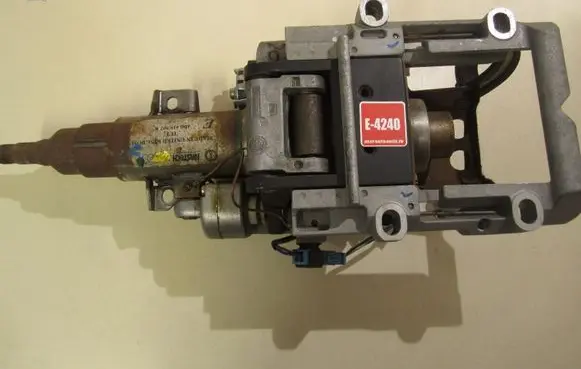 Steering wheel axle