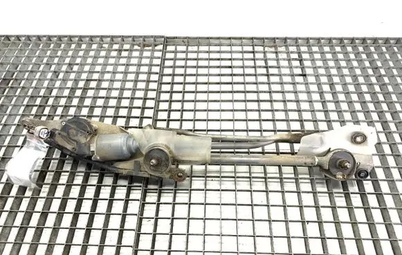 Front wiper linkage and motor