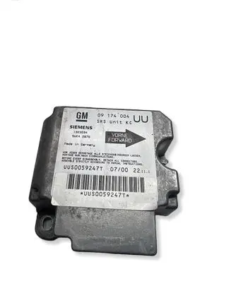 Opel Astra G Airbag control unit/module 09174004 1923594 5WK42876