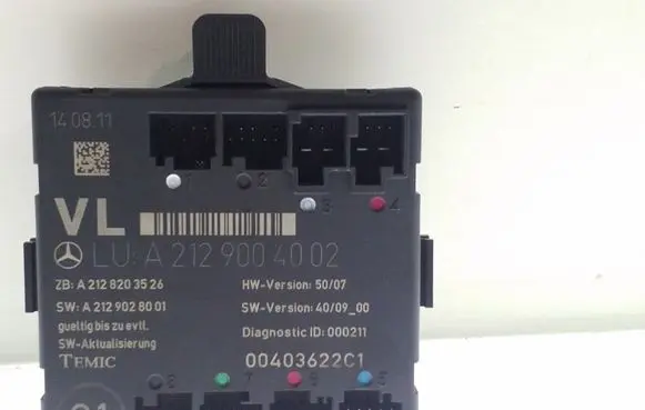 Mercedes-Benz E W212 Door control unit/module A2129004002 A2128203526 A2129028001