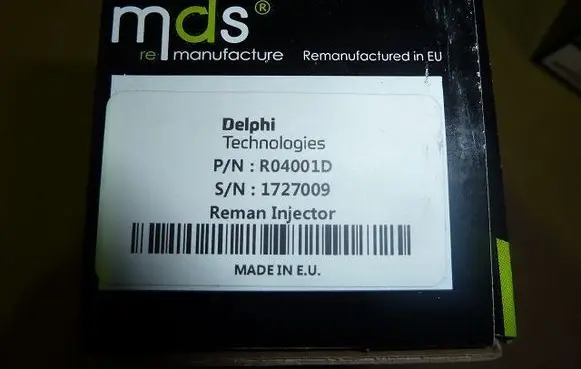 Renault Clio IV Fuel injector R04001DI