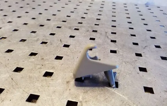 Sun visor clip/hook/bracket