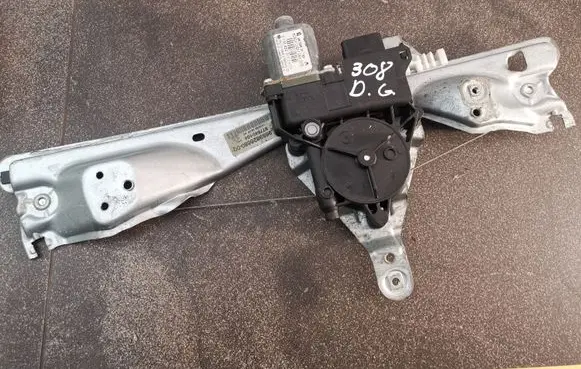 Peugeot 308 Rear door window regulator with motor 9659826680 9659834780