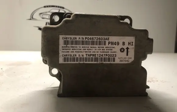 Dodge Caliber Airbag control unit/module P04672603AE 39754C TNPME1247P0023