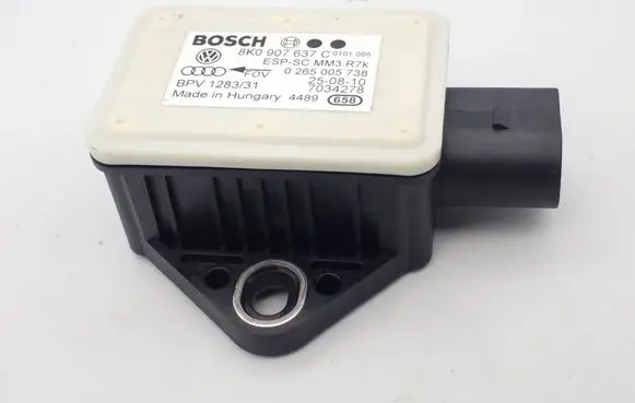 Audi A4 S4 B8 8K ESP acceleration yaw rate sensor 8K0907637C 0265005738 7034278