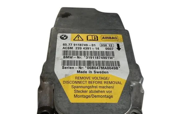 BMW 5 E60 E61 Airbag control unit/module 9118749 65779118749