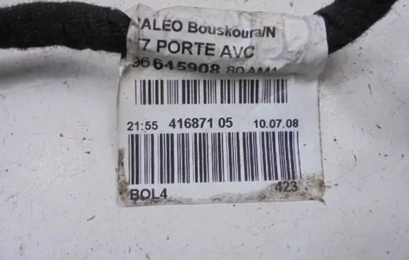 Peugeot 308 Front door wiring loom 9664590880