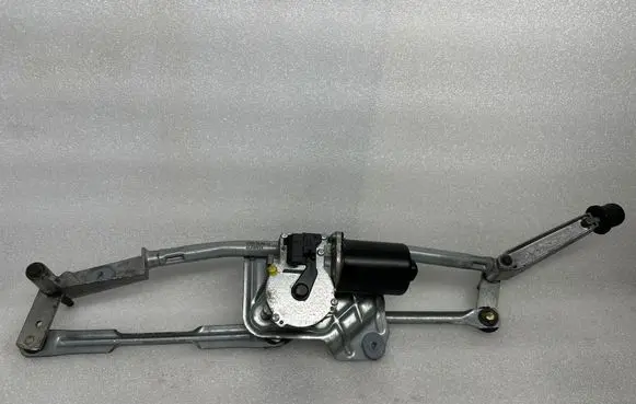 Front wiper linkage and motor