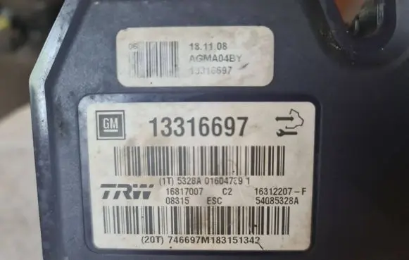 Opel Insignia A ABS Pump 13316697 16312207F 16817007