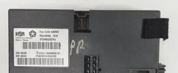 Jeep Cherokee III KJ Seat control module P04602327AJ