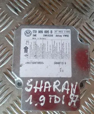 Volkswagen Sharan Airbag control unit/module 1T0909605B 24040715G 0037SD07URE0