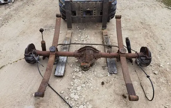 Rear axle beam