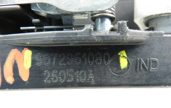 Citroen C3 Picasso Rear door exterior handle 9672961080