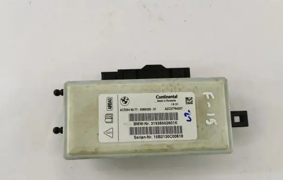 BMW X5 F15 Airbag control unit/module 31938502601K 65779385026