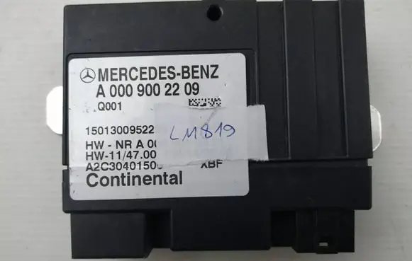 Mercedes-Benz S W222 Fuel injection pump control unit/module A0009002209 15013009522 A2C30401500
