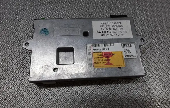 Audi A8 S8 D3 4E MMI control unit 4E0910729HX
