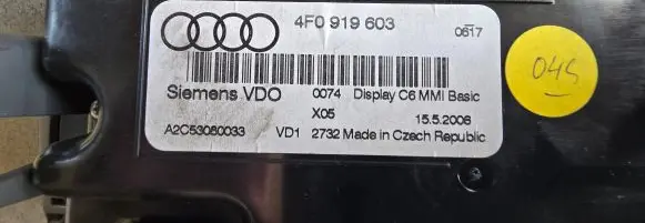 Audi A6 S6 C6 4F Speedometer (instrument cluster) 4F0920932 503000734201 4F0910930C