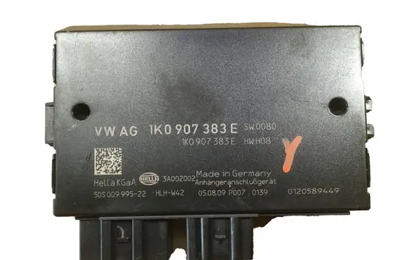 Skoda Yeti (5L) Tow bar trailer control unit/module 1K0907383E 5DS00999522