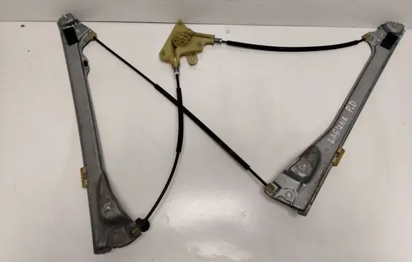 Renault Laguna III Front window lifting mechanism without motor 974826102