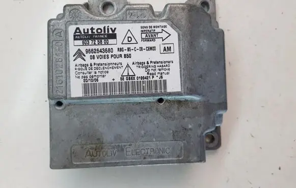 Citroen C4 I Airbag control unit/module 9662643680 603725800