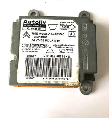Citroen Berlingo Airbag control unit/module 603602500 9653190880