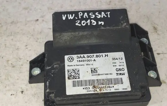 Volkswagen PASSAT B7 Hand brake control module 3AA907801H 18491001A 200000007368162