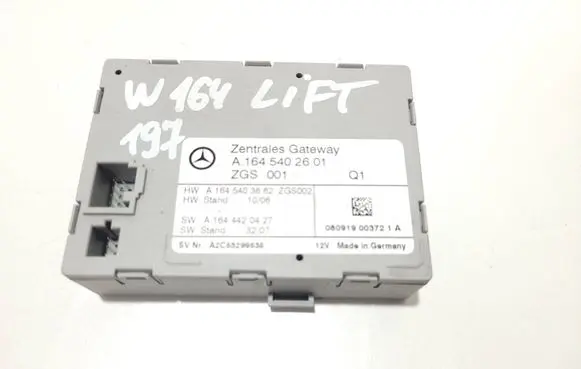 Mercedes-Benz ML W164 Gateway control module A1645402601 A1644420427 A1645403662
