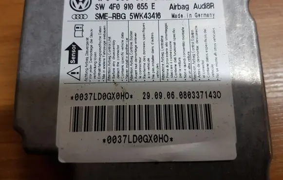Audi A6 S6 C6 4F Airbag control unit/module 4F0959655VB 4F0910655E