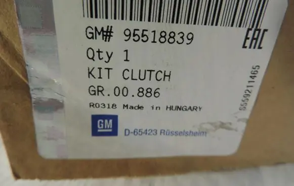 Opel Agila B Clutch set kit 95518839