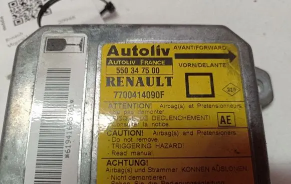 Renault Megane I Airbag control unit/module 550347500