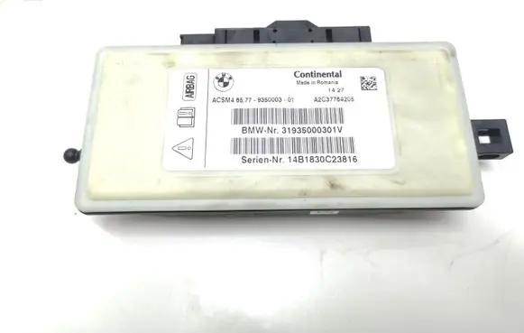 BMW 5 F10 F11 Airbag control unit/module A2C37764205 31935000301V
