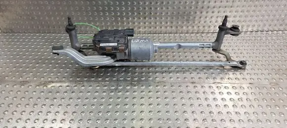 Front wiper linkage and motor