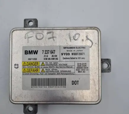BMW 5 GT F07 Headlight ballast module Xenon 7237647 63117237647