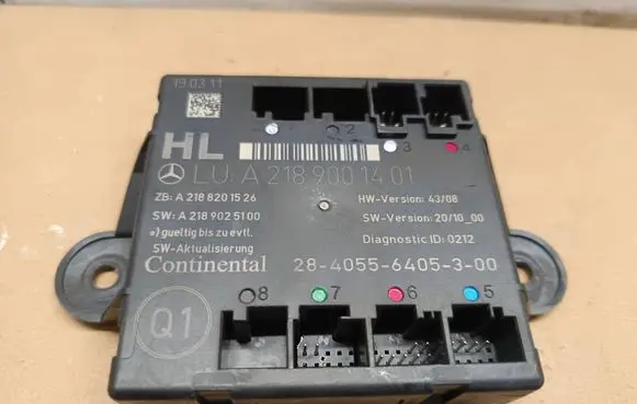 Mercedes-Benz CLS C218 X218 Door control unit/module A2189001401 A2189025100 A2188201526
