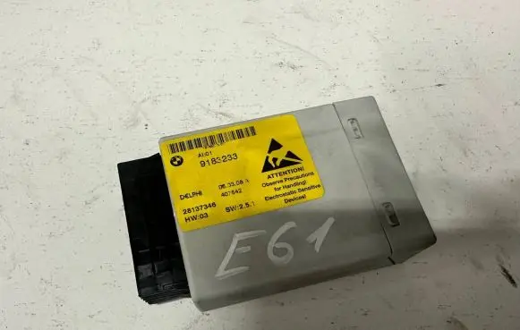 BMW 5 E60 E61 Center console control module 9183233 28137346 407542