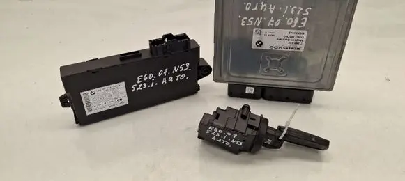 BMW 5 E60 E61 Engine ECU kit and lock set 7583332