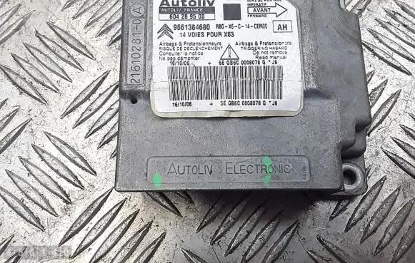 Citroen C6 Airbag control unit/module 9661384680
