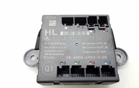 Mercedes-Benz C W204 Door control unit/module A2048707726