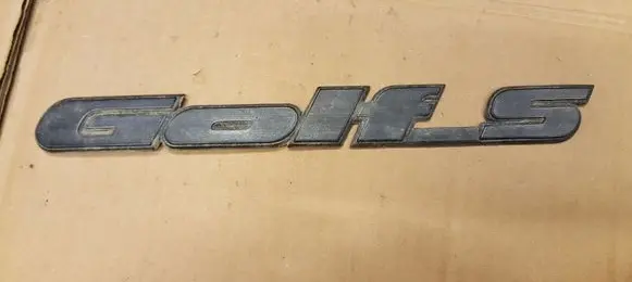 Volkswagen Golf II Rear loading door model letters 