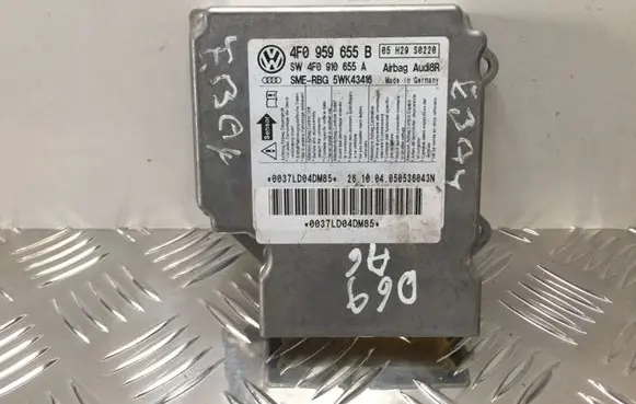 Audi A6 S6 C6 4F Airbag control unit/module 4F0959655B 4F0910655A 5WK43416