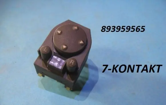 Seat Toledo I (1L) Wing mirror switch 893959565