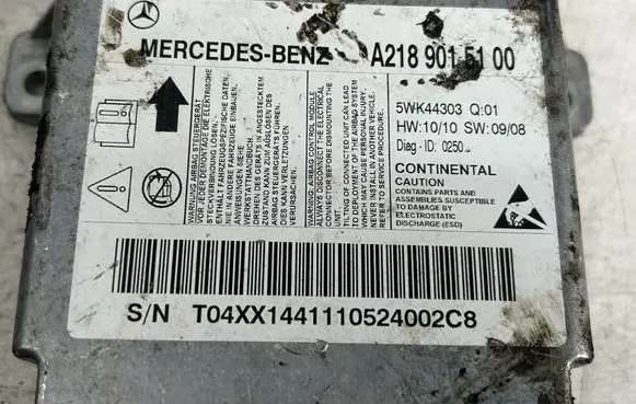 Mercedes-Benz E W212 Airbag control unit/module A2189015100