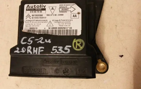 Citroen C5 Airbag control unit/module 9673520380 619907000