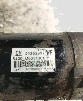 Opel Insignia A Starter motor 55352882 M001T30172