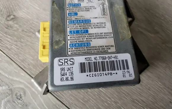 Honda Accord Airbag control unit/module 77960SN7N91 5WK4135 CZGT014PB