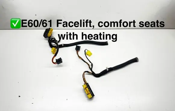 BMW 5 E60 E61 Seat wiring loom 6905164 8369719 15076310