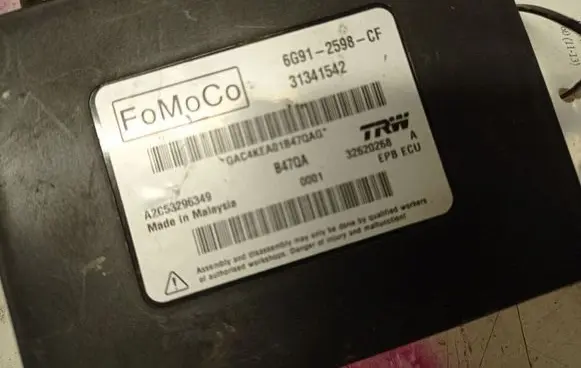 Volvo V60 Hand brake control module 6G912598CF 31341542